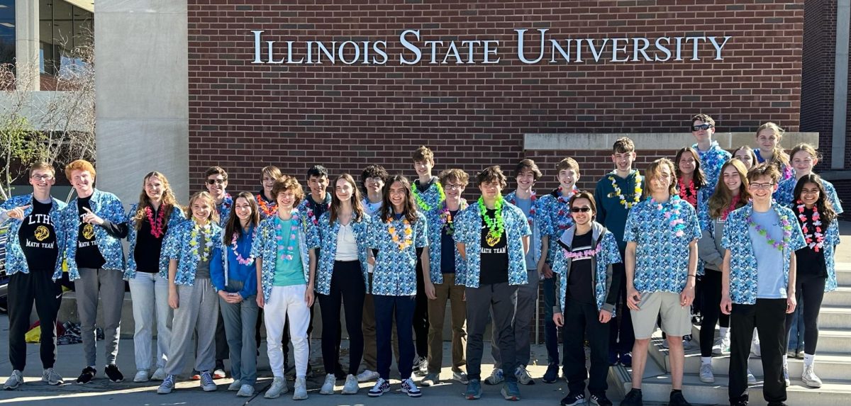 Math Team celebrates their journey at Illinois State University (Photo courtesy Szczesniak)