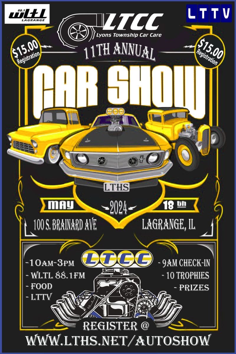 Flyer for the auto show taking place May 18 from 10 a.m. to 3 p.m. (photo courtesy of ltcc.weebly/com). 