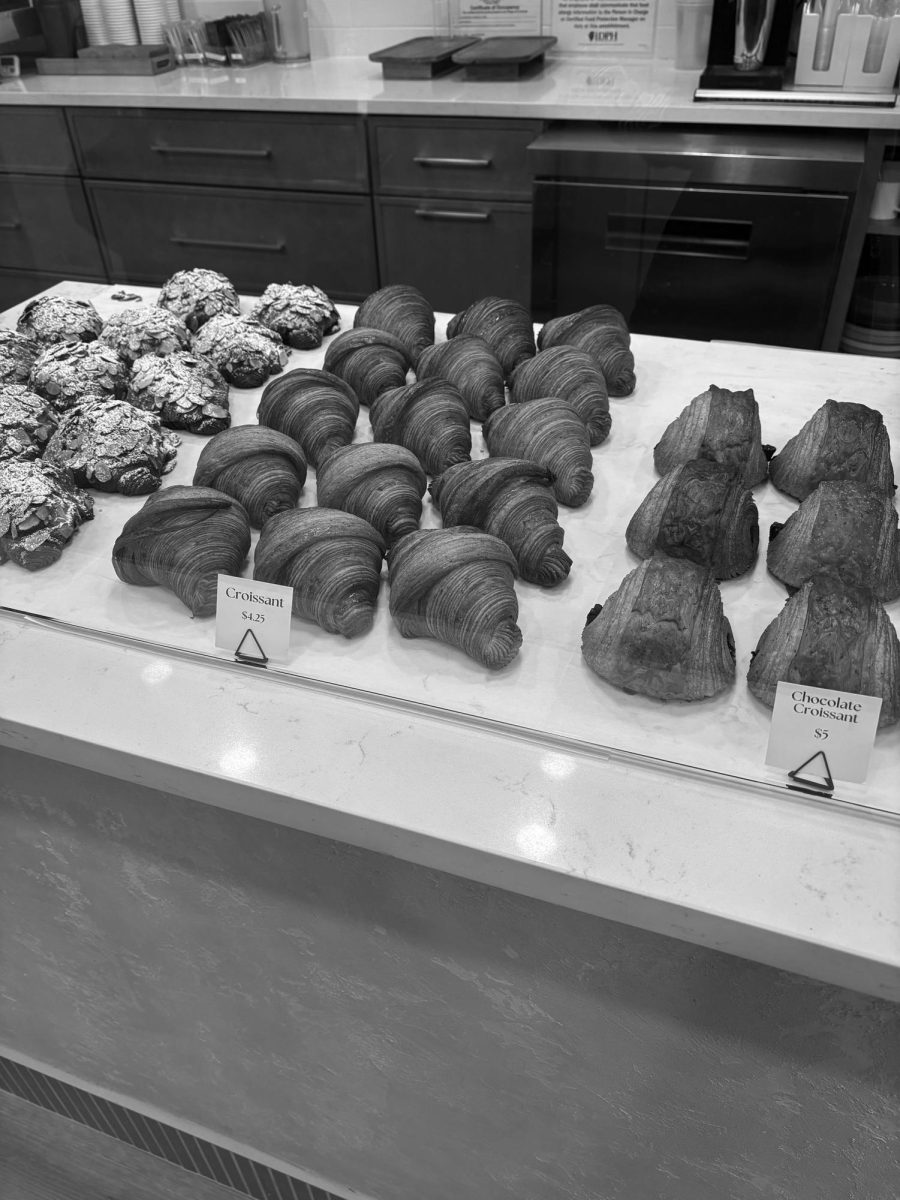 Croissant display at Bellbird Bakeshop in LaGrange (Walsh/LION).