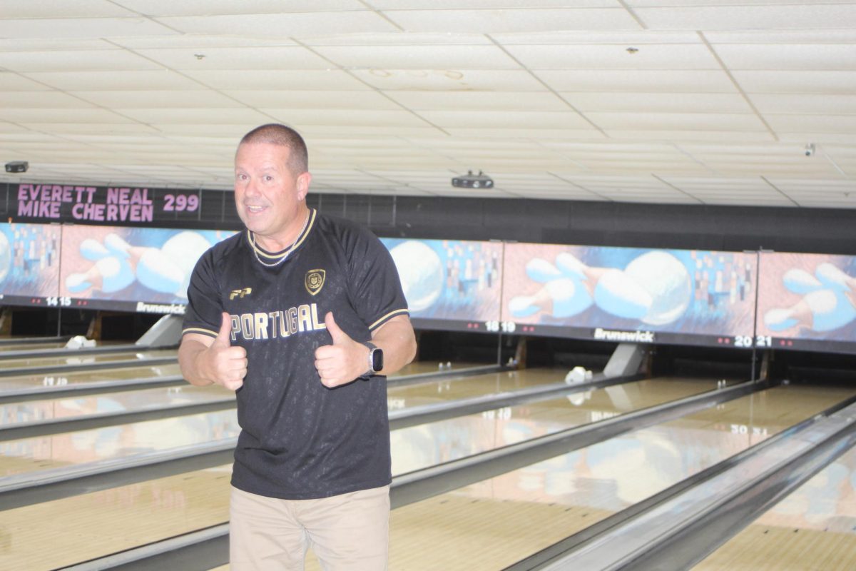 Paul Godinho poses at Rolling Lanes 