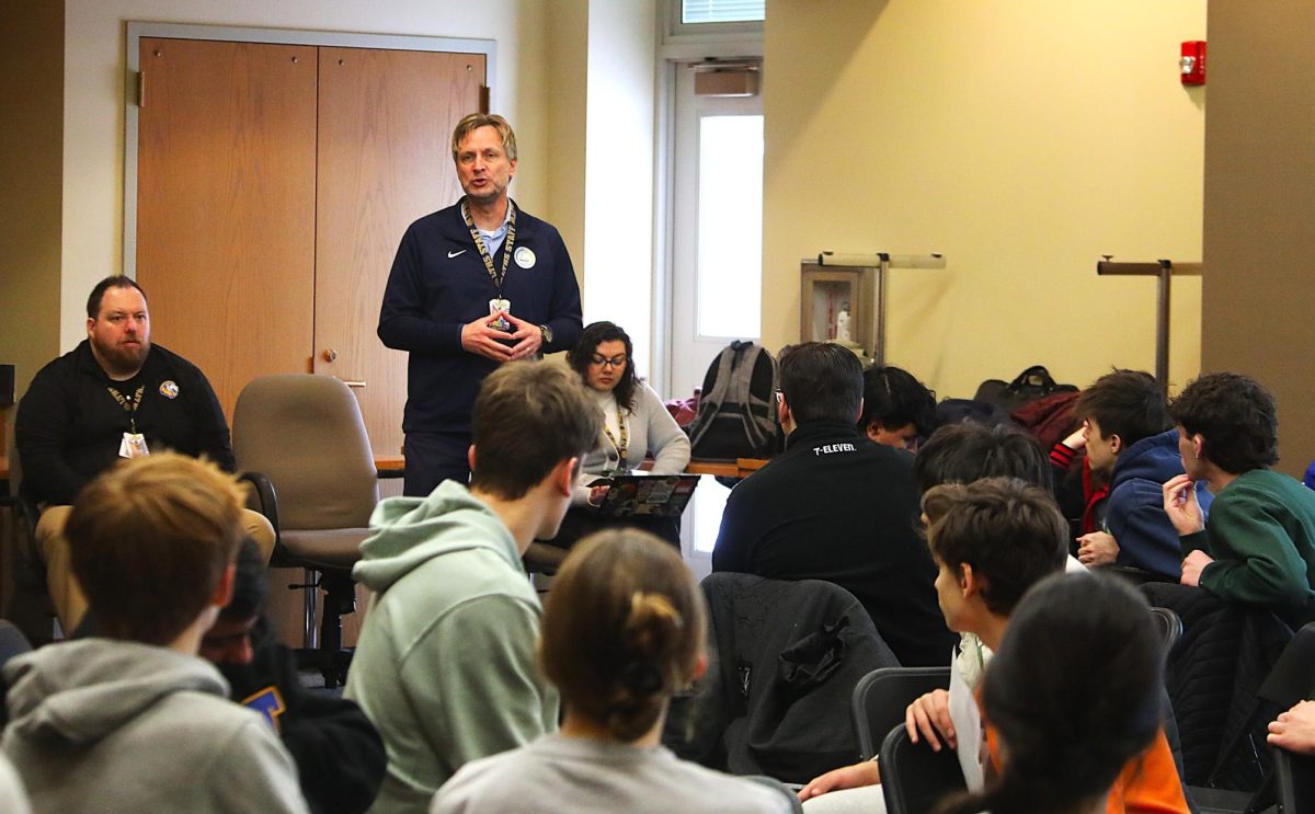 Faculty and staff listen to students’ ideas for improving the school at PSI forum at SC on Jan. 23